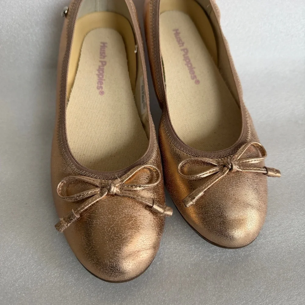 Hush Puppies Josie Flat Rosie Gold